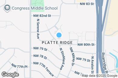 Map image of the property - 8019 N Stoddard Ave