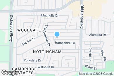 Map image of the property - 1025 Oxfordshire Dr