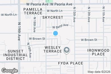 Map image of the property - 1614 W Brown St