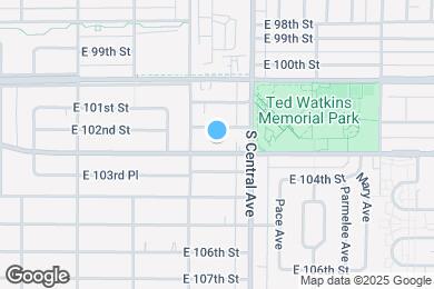 Map image of the property - 1129 E 103rd St