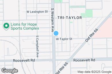 Map image of the property - 933 S Western Ave