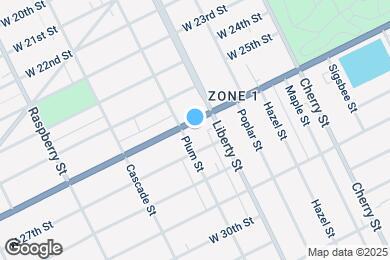 Map image of the property - 821 W 26th St