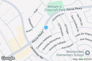 Map image of the property - Alicia Viejo Apartment Homes