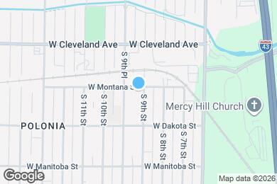 Map image of the property - 2807 S 9th St