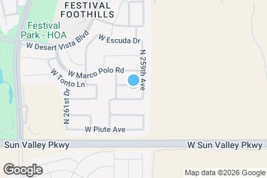 Map image of the property - 25951 W Tonto Ln