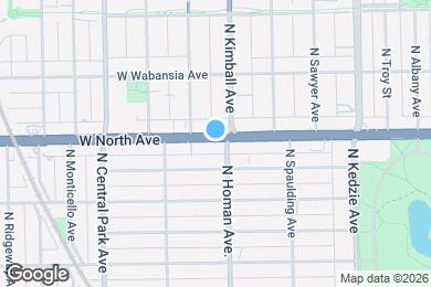 Map image of the property - 3409 W North Ave