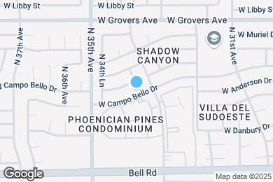 Map image of the property - 3420 W Campo Bello Dr
