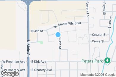 Map image of the property - 713 NE 4th St