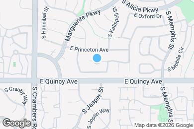 Map image of the property - 15770 E Princeton Pl
