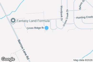 Map image of the property - 3024 Cross Creek Dr