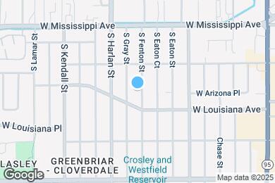 Map image of the property - 1265 S Fenton St
