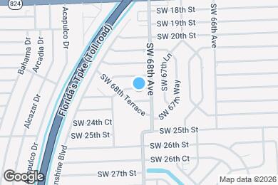 Map image of the property - 6812 SW 22nd Ct