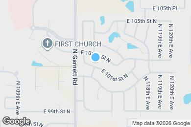 Map image of the property - 11405 E 101st St N