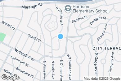 Map image of the property - 1140 N Ditman Ave