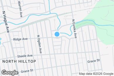 Map image of the property - 1351 Ridge Ave