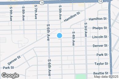 Map image of the property - 506 S 5th Ave