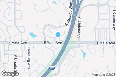 Map image of the property - 13623 E Yale Ave