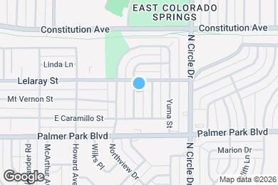 Map image of the property - 1705 Grant Ave
