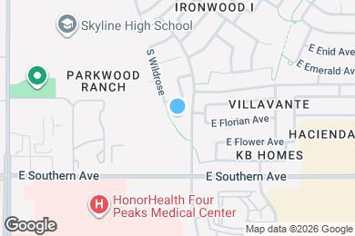 Map image of the property - 1057 S Wildrose Cir