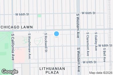 Map image of the property - 6727 S Maplewood Ave