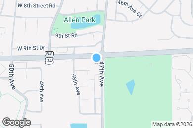 Map image of the property - 1001 47th Ave
