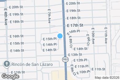 Map image of the property - 1521 E 7th Ct