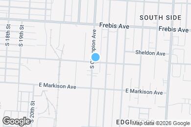 Map image of the property - 1596 S Champion Ave