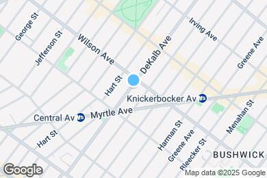 Map image of the property - 1376 DeKalb Ave
