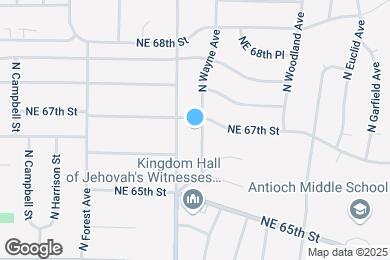 Map image of the property - 6606 N Wayne Ave