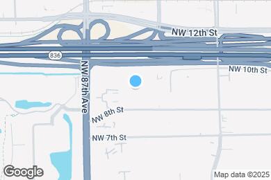 Map image of the property - 8411 NW 8th St