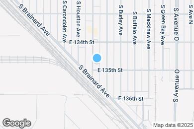 Map image of the property - 13449 S Baltimore Ave