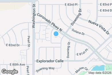 Map image of the property - 1044 Coronado Pkwy S