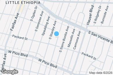 Map image of the property - 1221 S Curson Ave