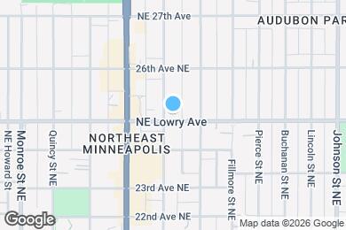 Map image of the property - 1009 NE Lowry Ave