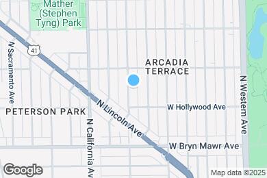 Map image of the property - 5731 N Washtenaw Ave