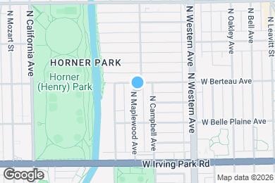 Map image of the property - 4149 S Maplewood Ave