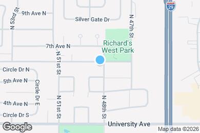 Map image of the property - 4803 6th Ave N