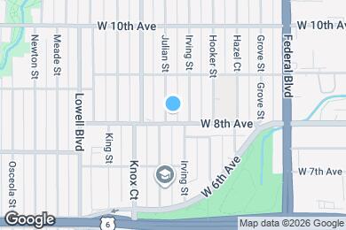 Map image of the property - 814 Julian St