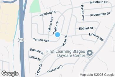 Map image of the property - 820 Carson Ave