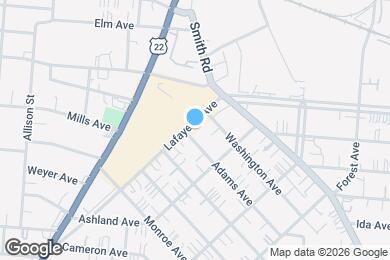 Map image of the property - 4530 Lafayette Avenue