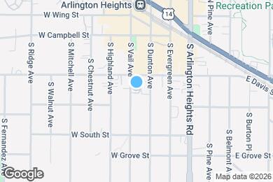 Map image of the property - 121 S Vail Ave