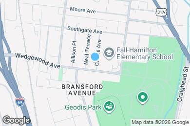Map image of the property - 1726 Carvell Ave