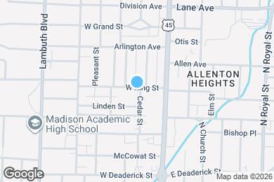 Map image of the property - 261 Cedar St