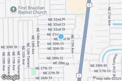 Map image of the property - 1584 NE 31st St