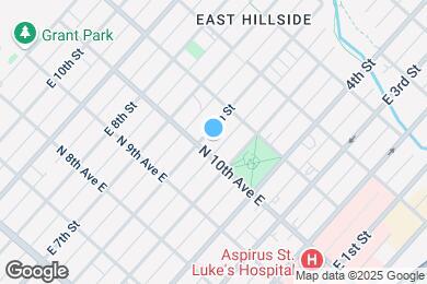 Map image of the property - 1008 E 6th St