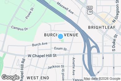 Map image of the property - 820 Burch Ave