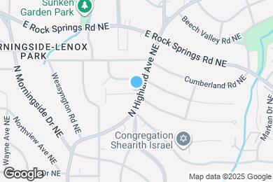 Map image of the property - 1448 N Highland Ave NE