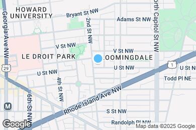 Map image of the property - 157 U St NW
