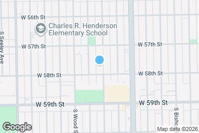 Map image of the property - 5742 S Paulina St