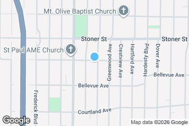 Map image of the property - 1226 Roslyn Ave